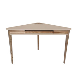  ASHME Corner Desk 114x85x85cm - Brown Beige