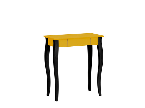 LILLO Writing Desk 65x40cm Black Legs / Broom Yellow
