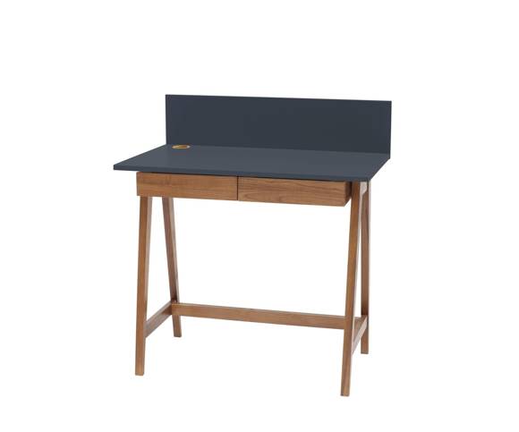 LUKA Writing Desk 85x50cm with Drawer Oak / Graphite