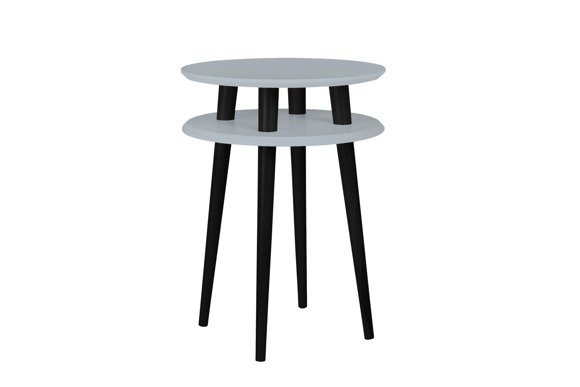 UFO Side Table diam. 45cm x height 61cm - Dark grey/black legs