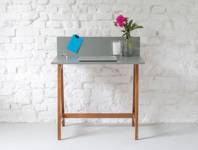 LUKA Writing Desk 65x50cm Oak / Navy Blue