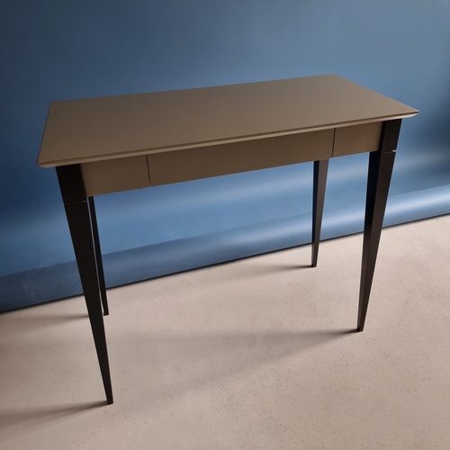 MIMO Schreibtisch 105x40cm Schwarz Beine / Weiß 